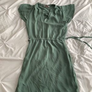 Green tieback Dress